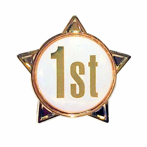 1st titled star shape badge